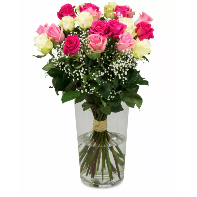 Kytice ekvádorských růží 80 cm